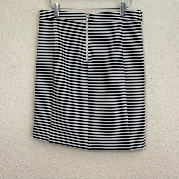 41 Hawthorne Black Striped Pencil Skirt Size Medium‎ - Picture 6 of 14